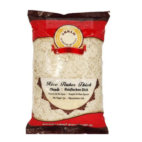 Annam Rice Flakes(Poha)(Thick White) 1kg