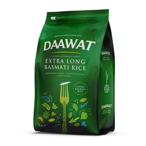 Daawat Green Basmati Extra Long Rice 5 kg