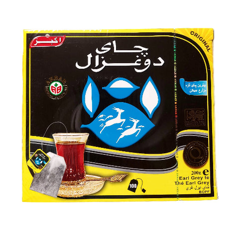 Do Ghazal Earl Grey tea box on white background