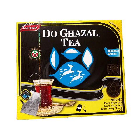 Do Ghazal Earl Grey tea box on white background