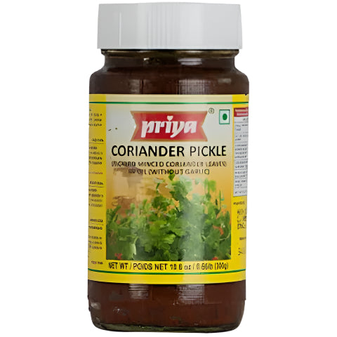 Priya Coriander Pickle 300g (Without Garlic)