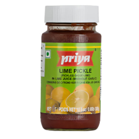 Priya Lime Pickle 300g (Without Garlic)