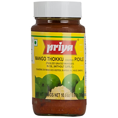 Priya Thokku Mango Pickle 300g (Without Garlic)