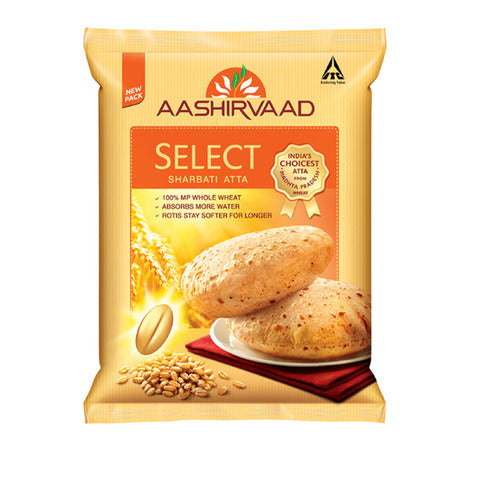 Aashirvaad Select Sharbati Atta Flour 10 Kg Export Pack