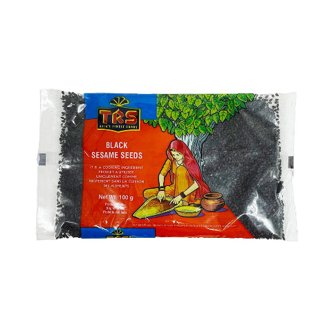 Black Sesame Seeds on white background