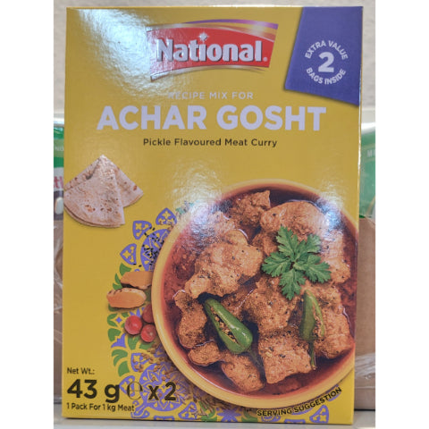 National Achar Gosht 86g( 43g×2 Packets)