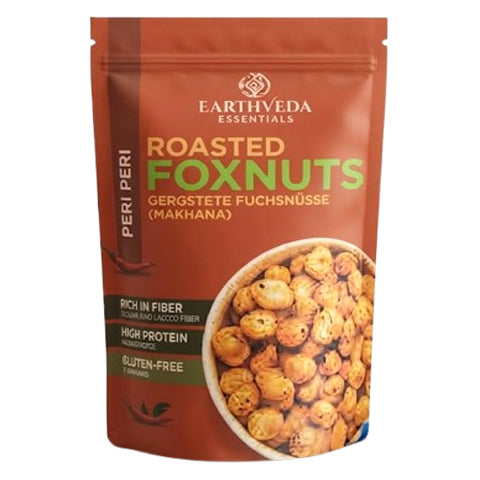 Earthveda Roasted Foxnuts (Makhana) - Peri Peri