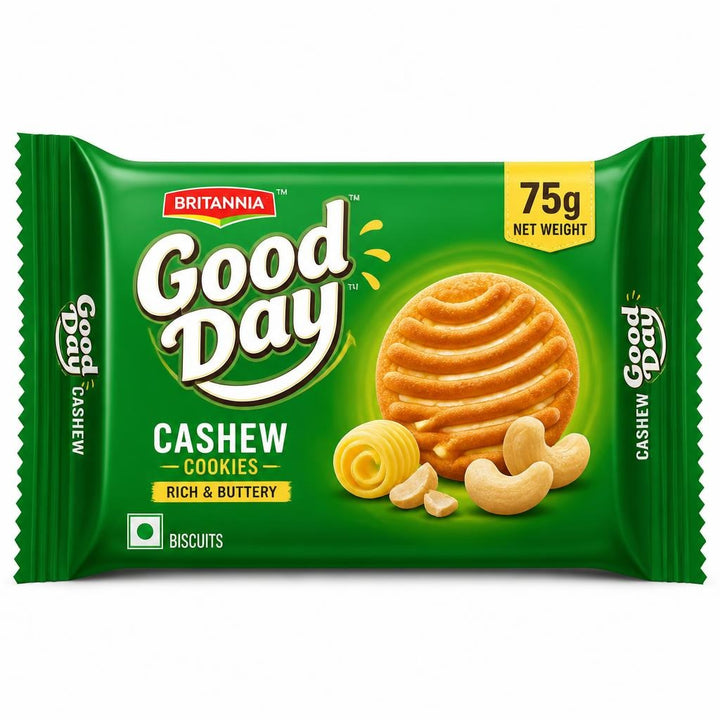 Britannia Good Day Biscuits Cashew 75