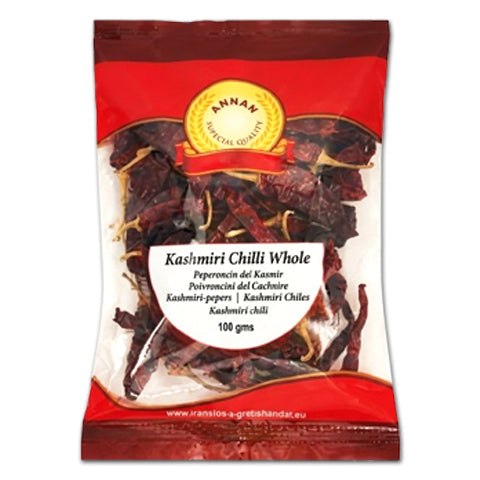 Annam Dried Kashmiri Red Chilli 100g